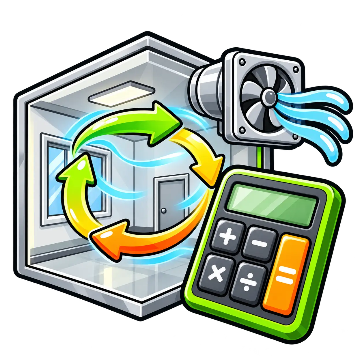 Air Changes per Hour (ACH) Calculator icon