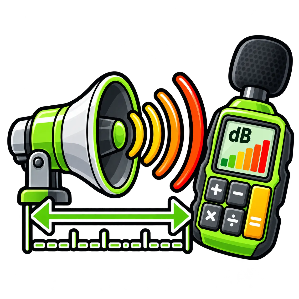 Free Sound Distance Calculator | Inverse Square Law