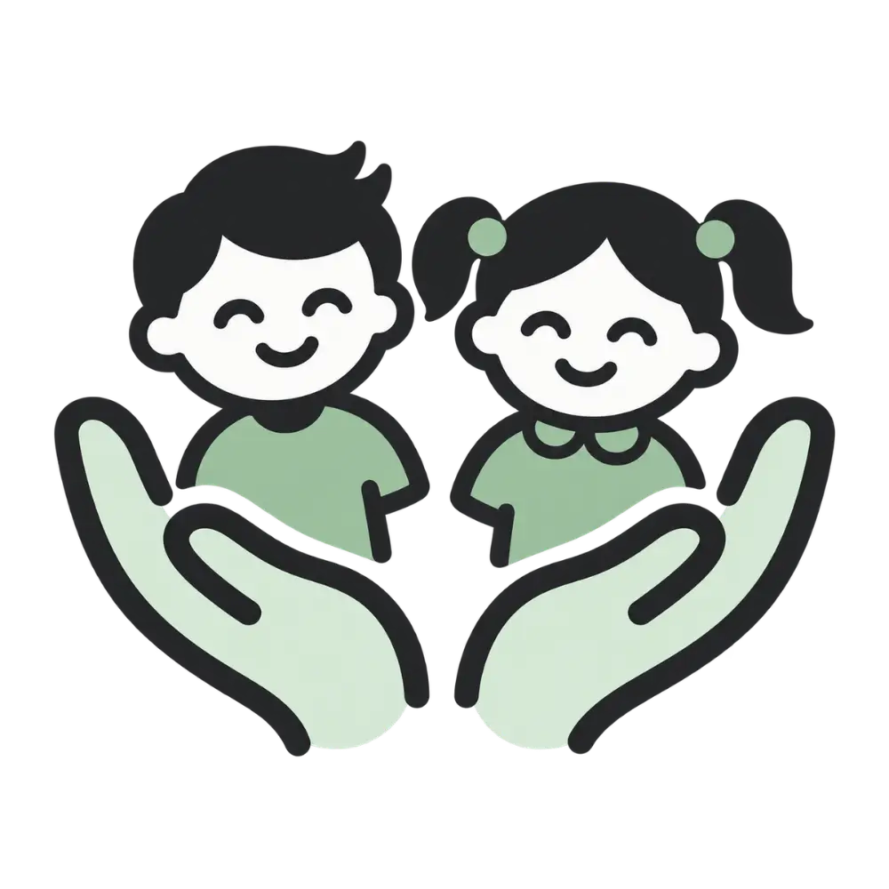 Children safety topic icon