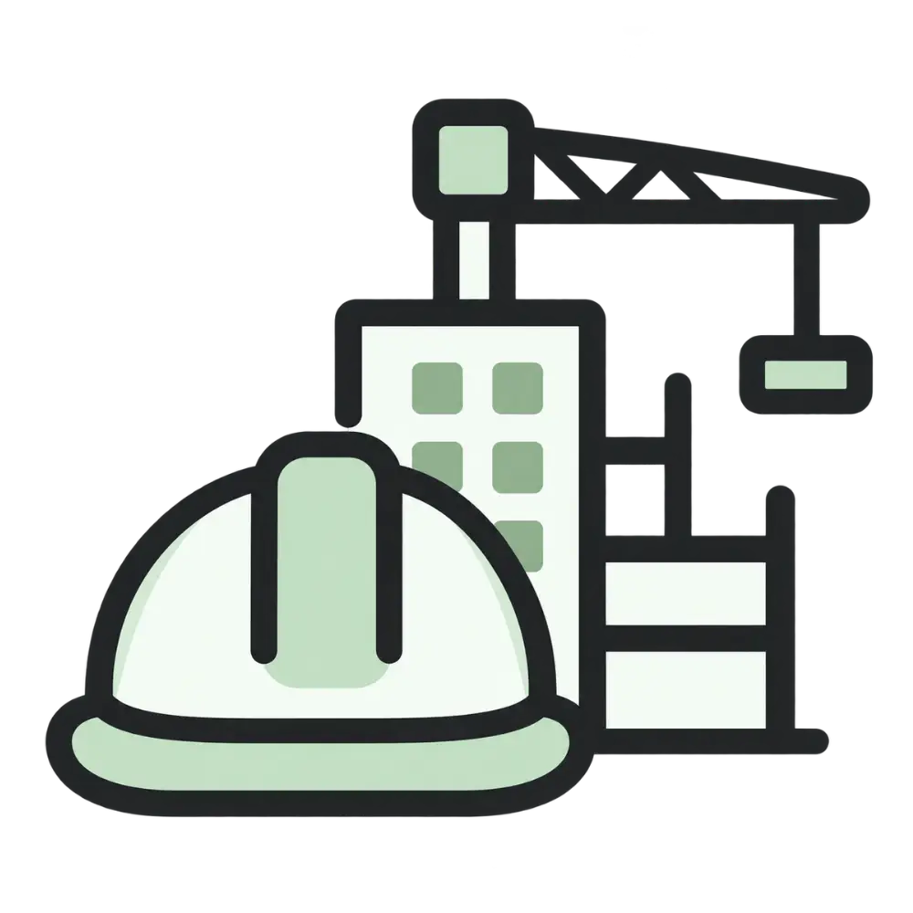 Construction safety topic icon