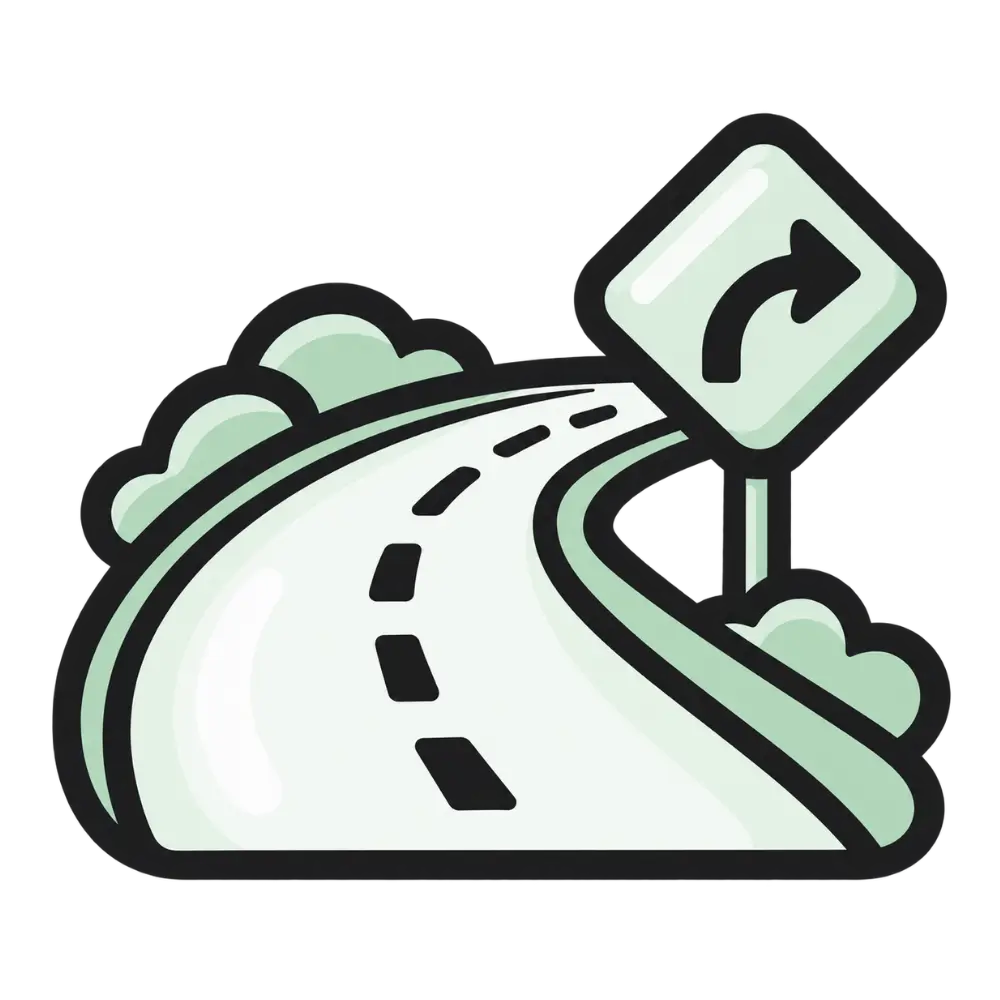 Road safety topic icon