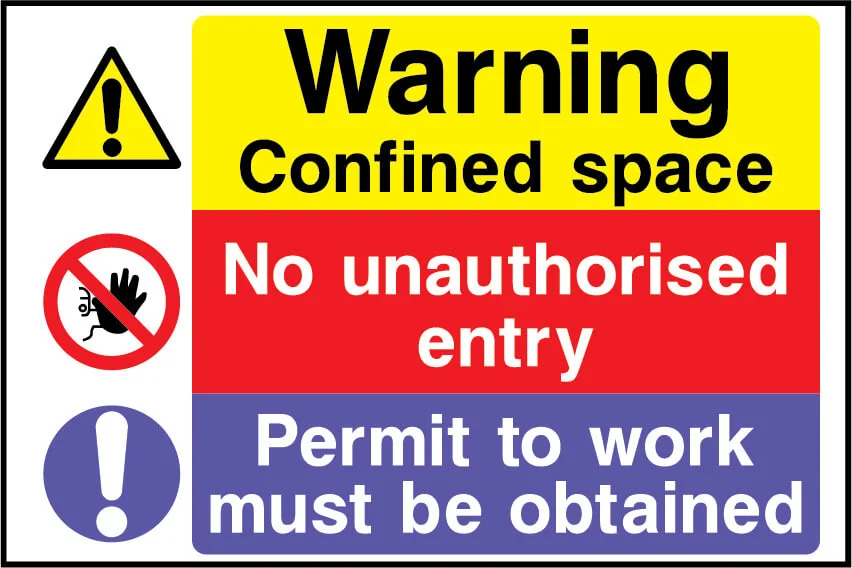 Confined Space Safety Signs