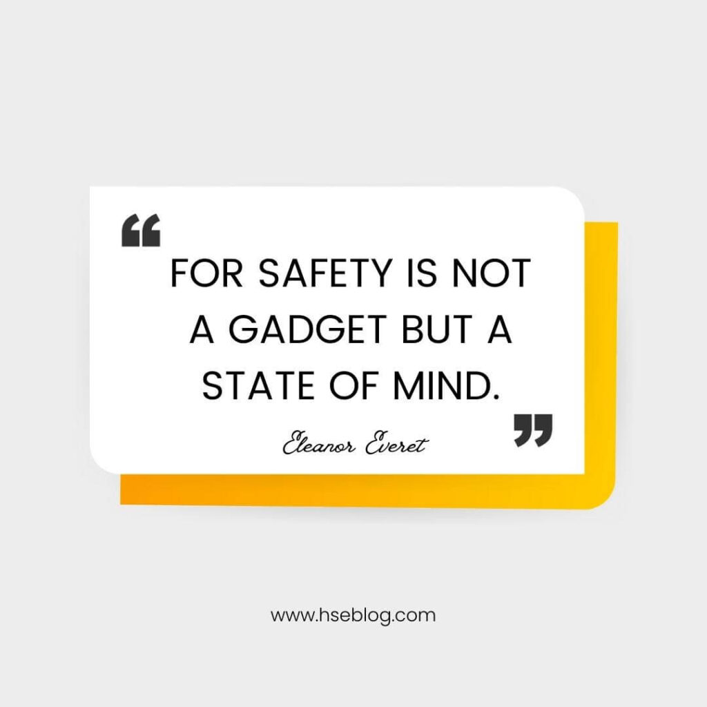 Safety Quote By Eleanor Everet