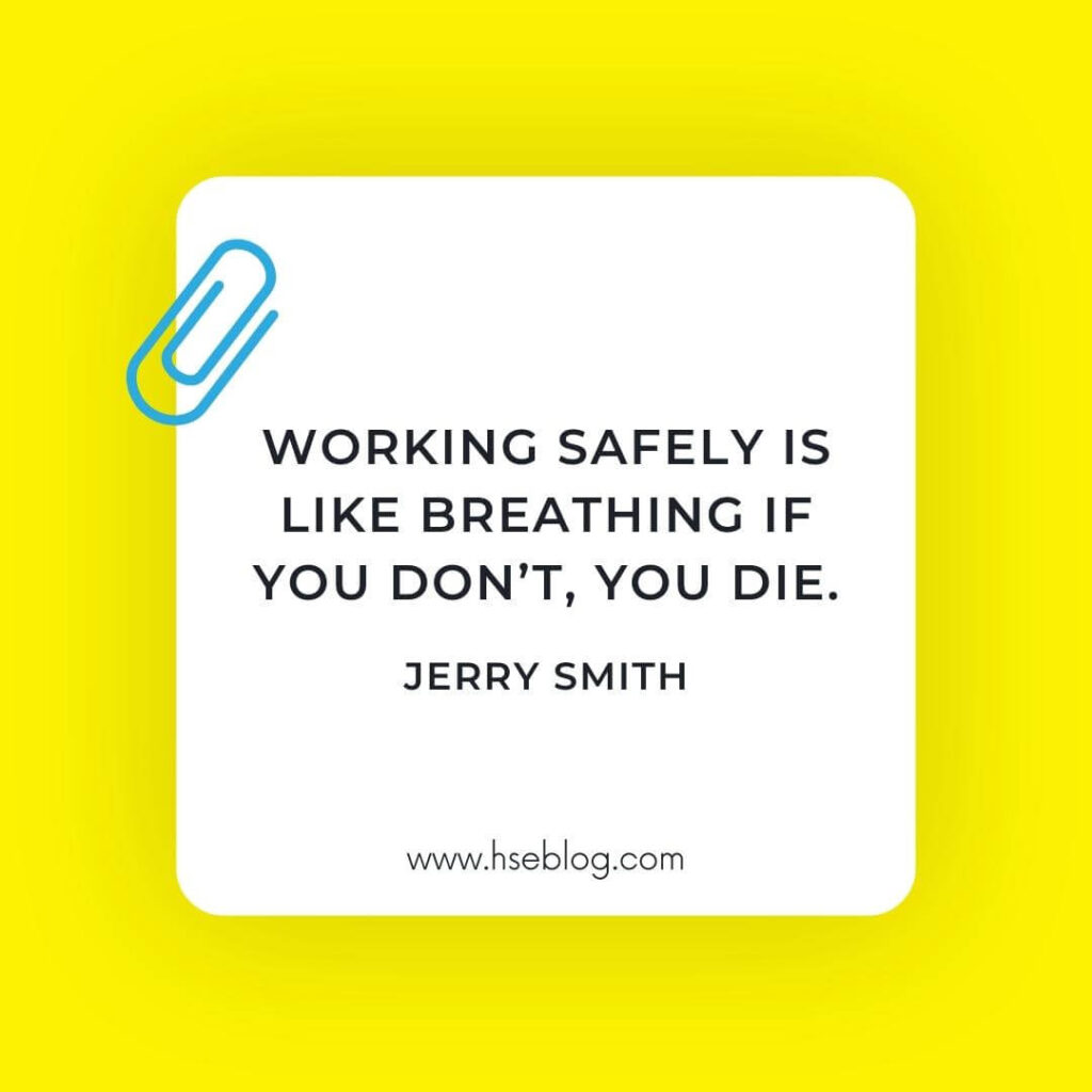 Safety Quote By Jerry Smith