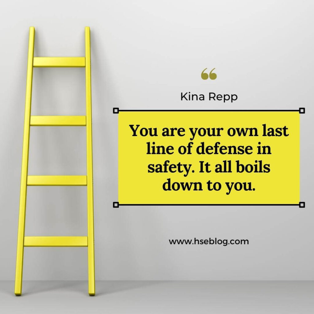 Safety Quote By Kina Repp
