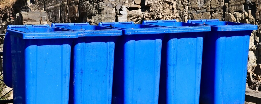 Blue Dustbin Used For