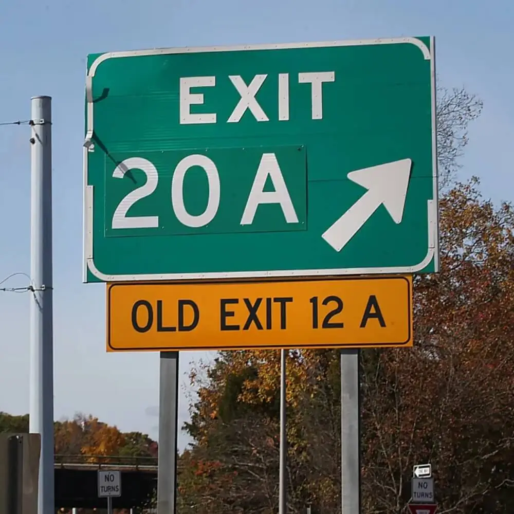 Highway Exit Signs - Informational Signs