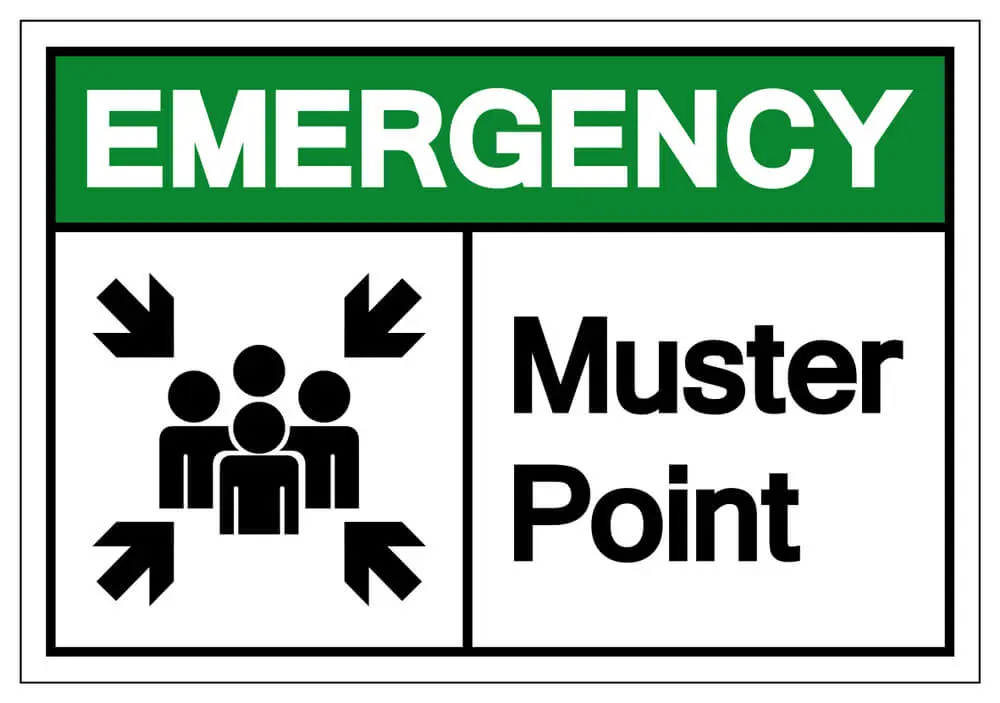Muster Point Sign