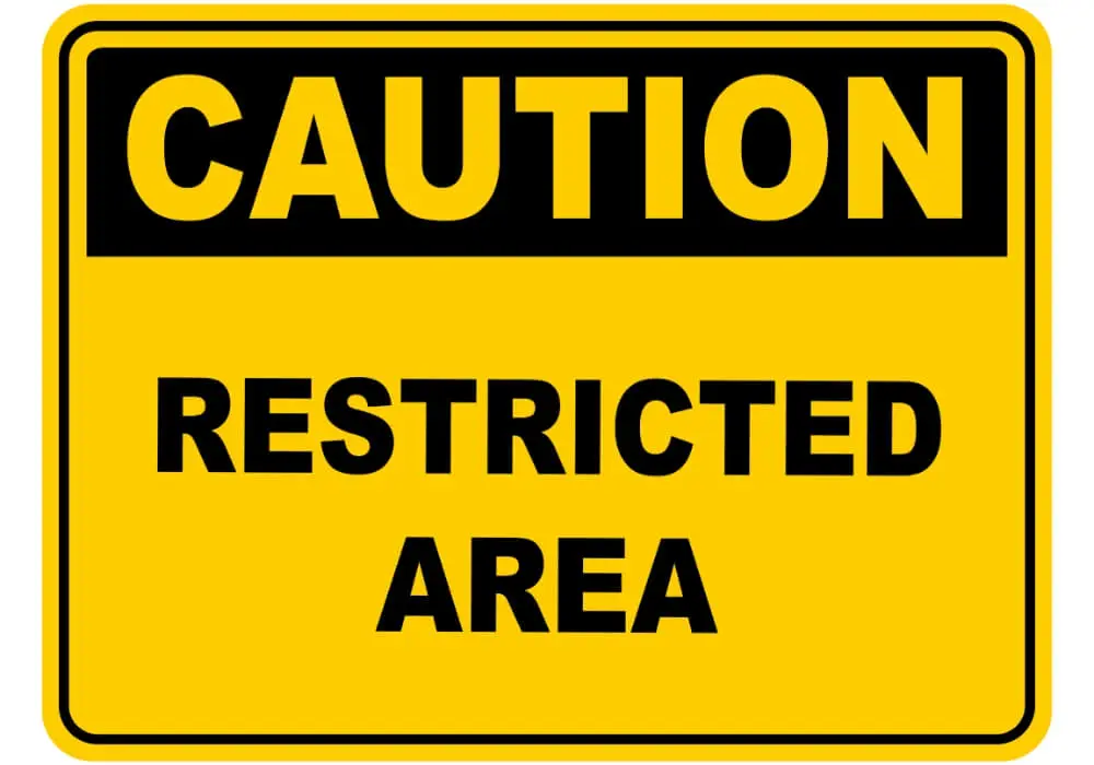 Restricted Area Signs - Informational Signs