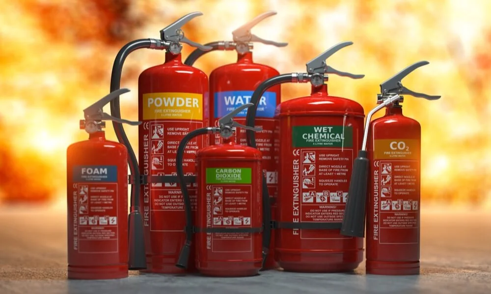 FREE! - Fire Extinguisher Colour Codes Signs