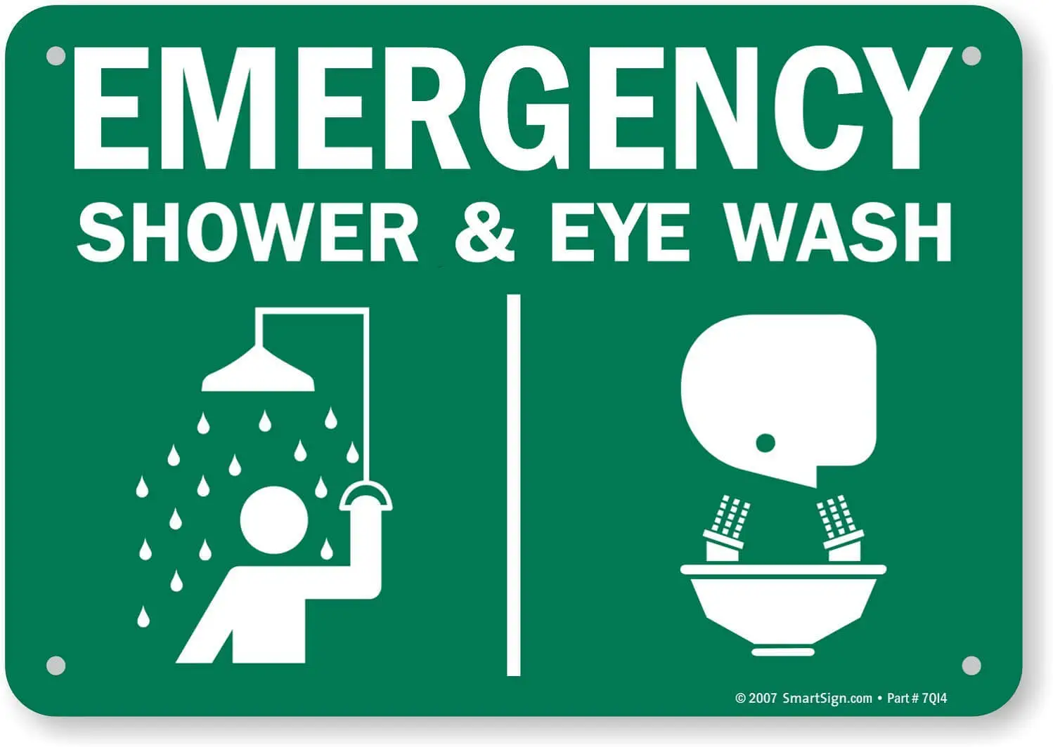 Emergency Eyewash Station Sign