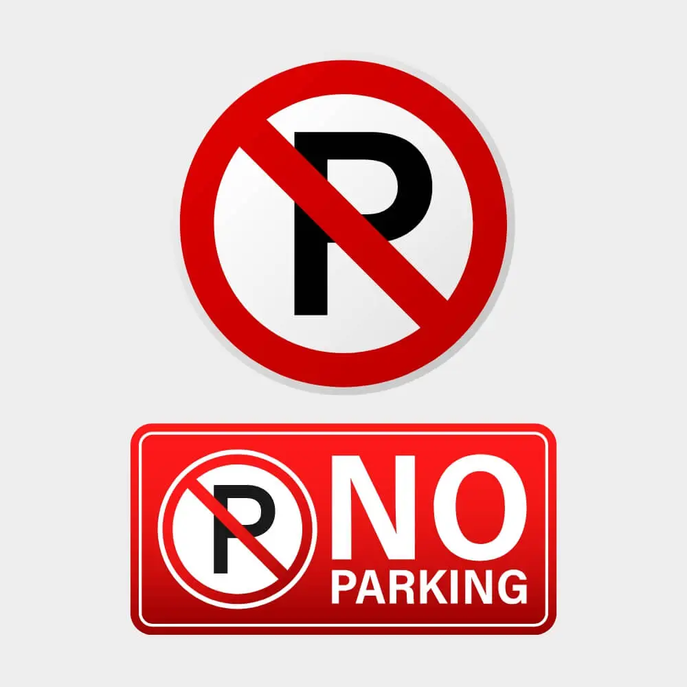 No Parking - Road Signs