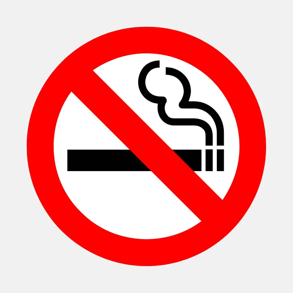 No Smoking Signs