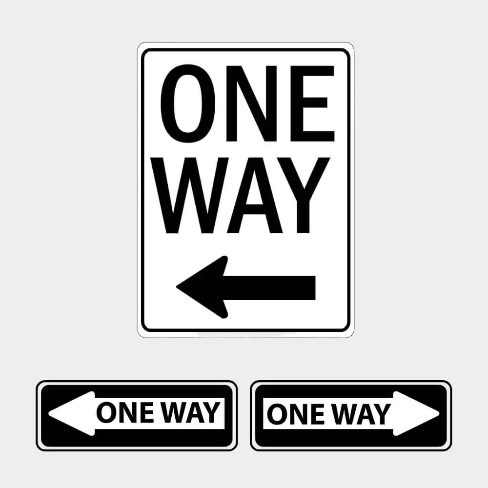 One Way - Road Signs