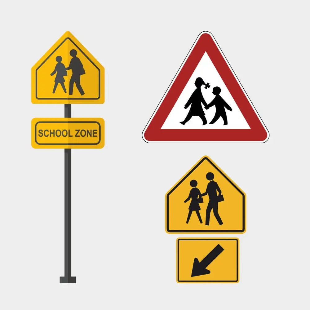 School Zone - Road Signs