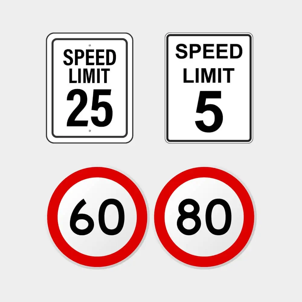 Speed Limit - Road Signs