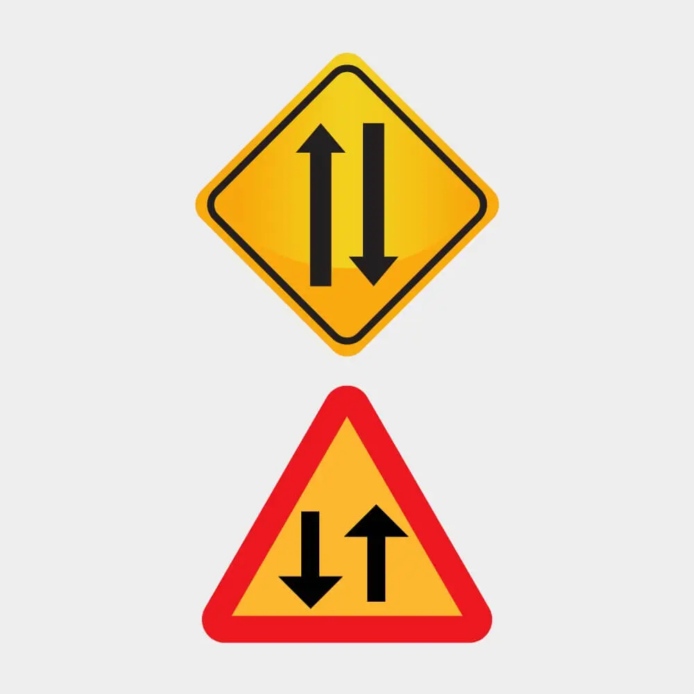 Two-Way Traffic - Road Signs