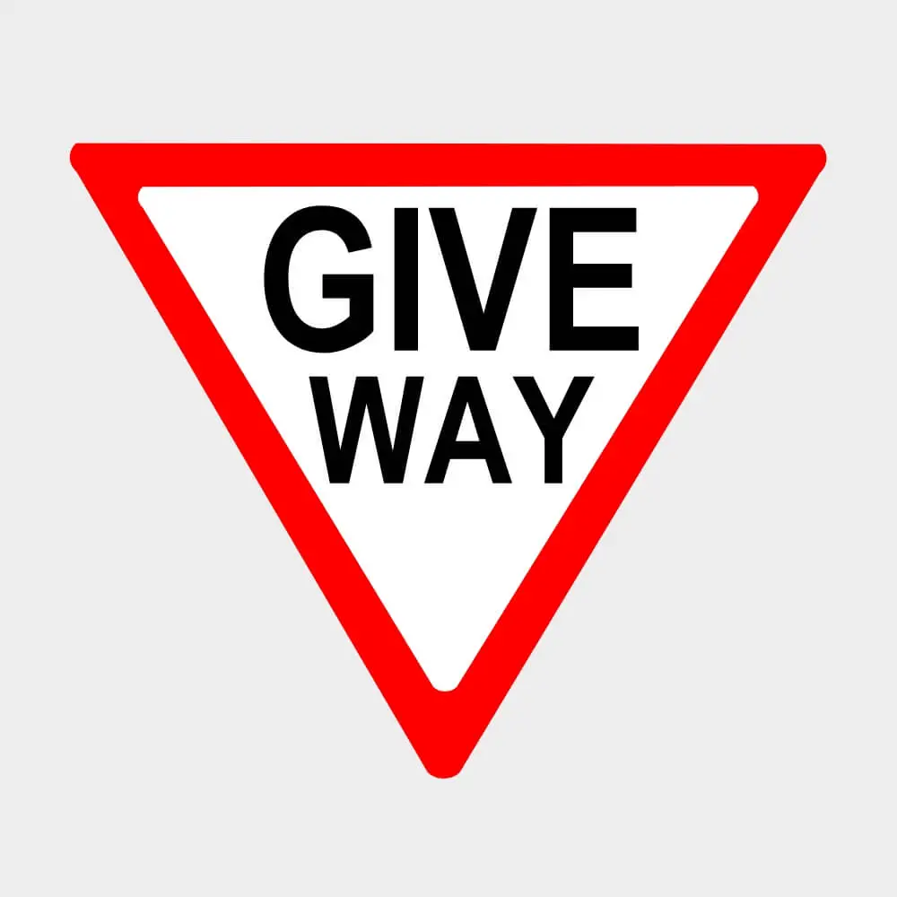 Yield Give Way - Road Signs