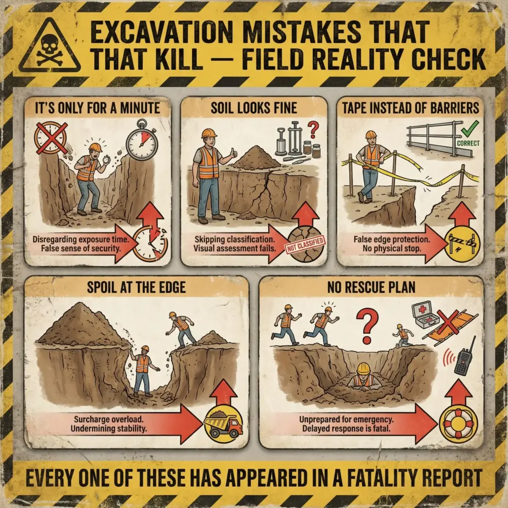 Common Site-Level Mistakes That Enable Excavation Fatalities