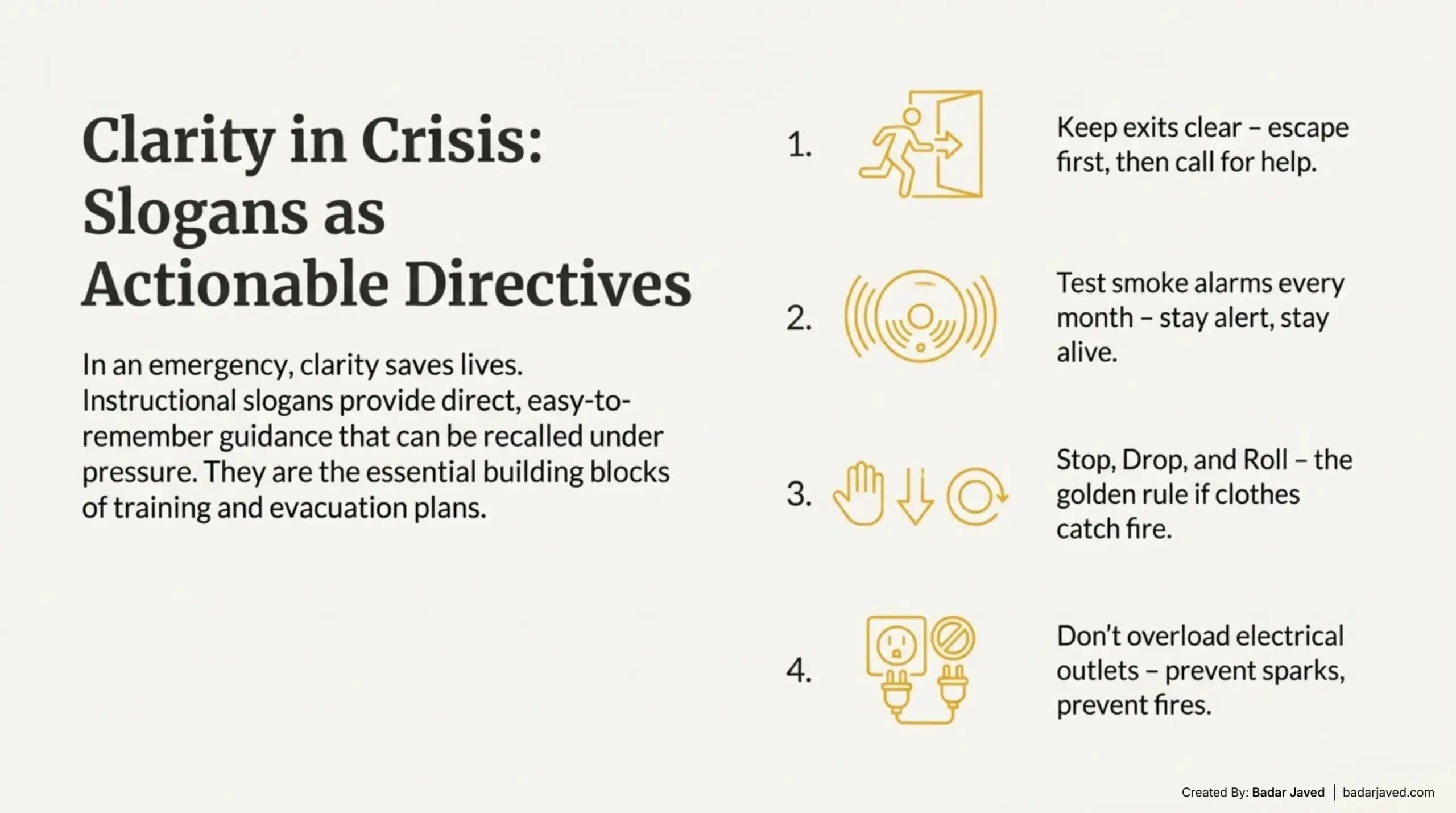 General Fire Safety Slogans