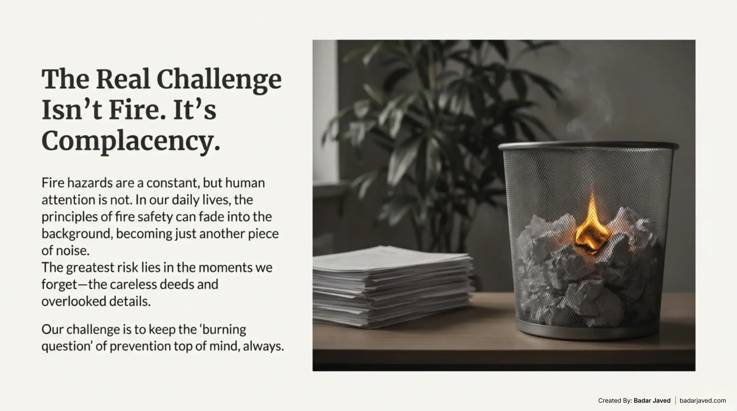 Important Fire Safety Slogans