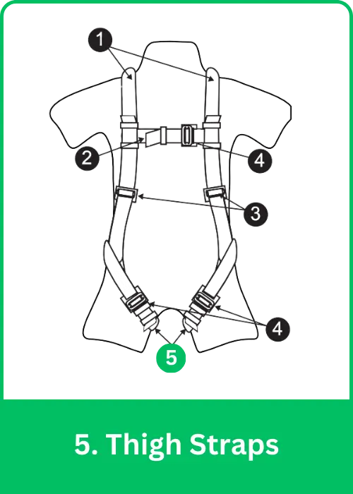 5. Thigh Straps - Full Body Safety Harness Parts