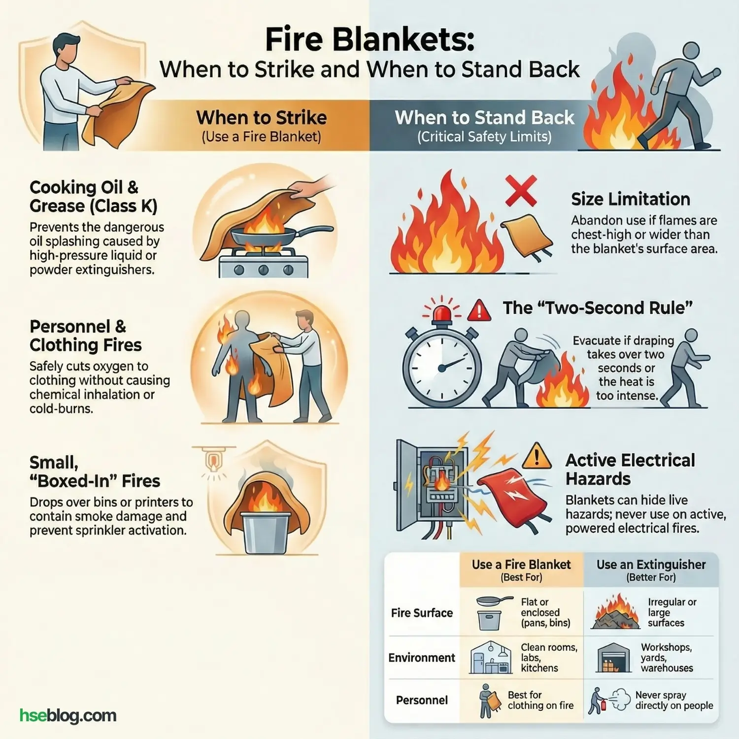 When to Use a Fire Blanket