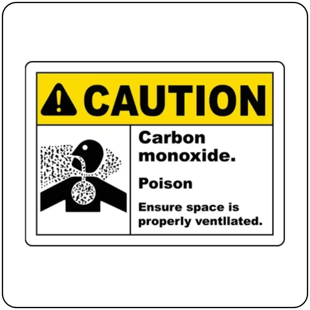 Caution Carbon Monoxide Carbon Monoxide Symbol