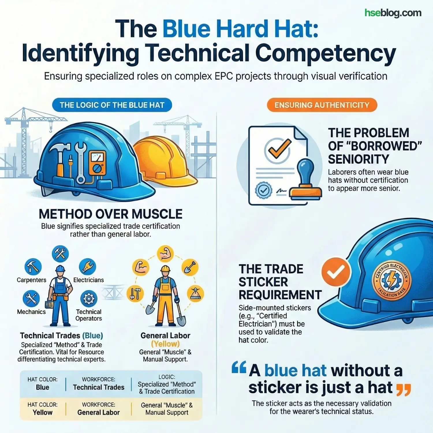 Blue Hard Hats Meaning