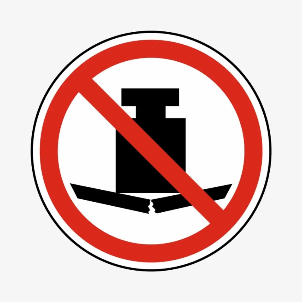 No Heavy Load Sign