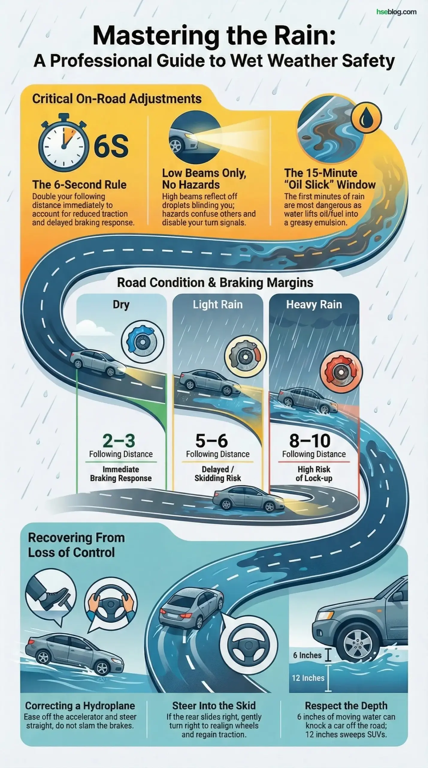 Safe Driving in the Rain 10 Field-Tested HSE Safety Tips