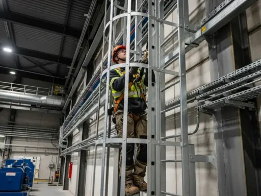 What's a Ladder Cage and How To Use It Safely