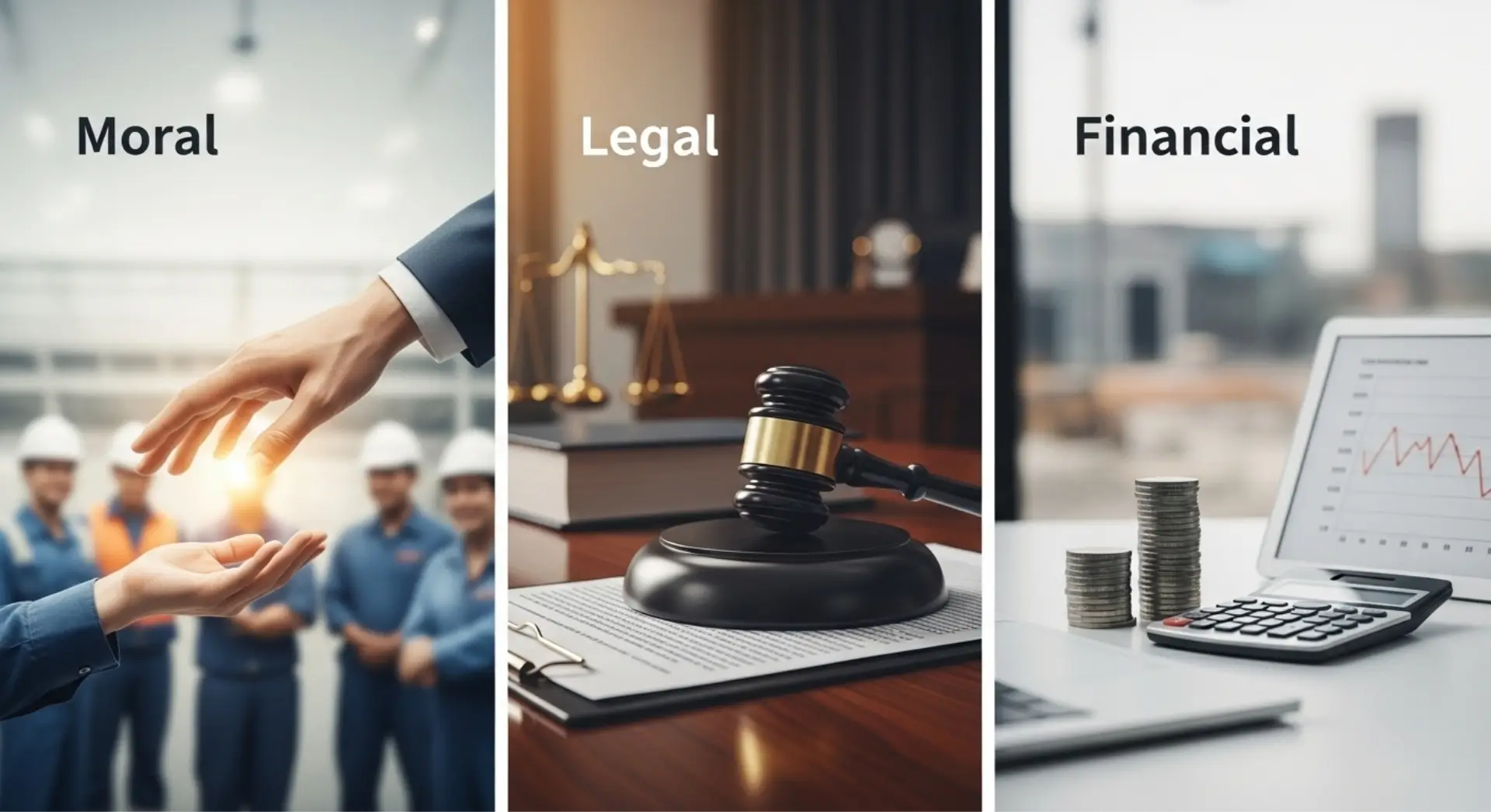 Why We Manage Health and Safety Moral, Legal & Financial