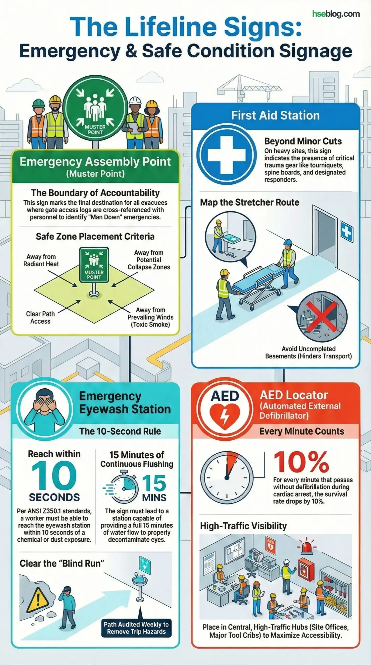 Emergency and Safe Condition Signs (The Green and Fire Zones)
