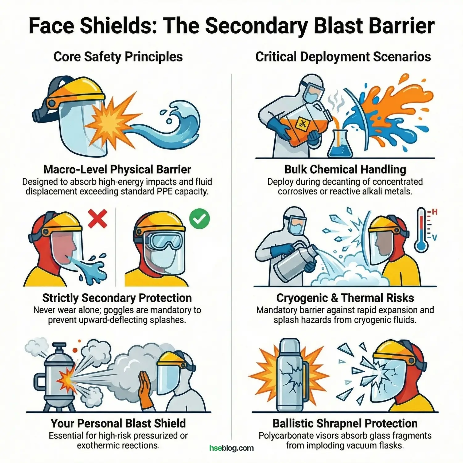 Face Shields: Ballistic and Secondary Deflectors